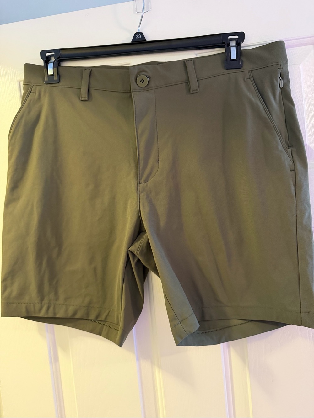 Men's Olive Green Hybrid Performance Shorts